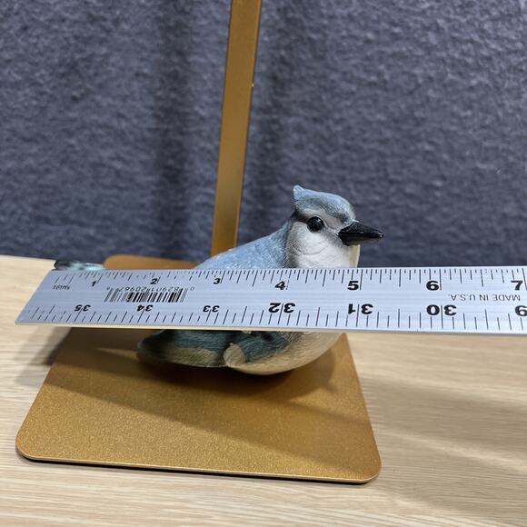 Blue Jay Family Birds Resin Mom Dad Baby Lof of 3 Excellent Condition - Picture 11 of 11